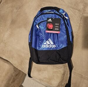 NWT Adidas Utility‎ XL Blue and Black Sports Backpack